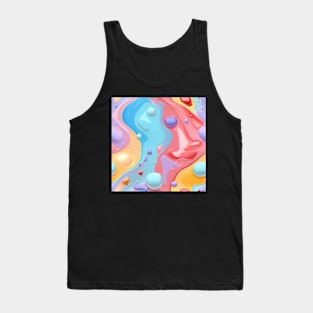 Abstract oil and water mix background Tank Top